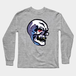 Vintage Skull Comic Book Backpages Long Sleeve T-Shirt